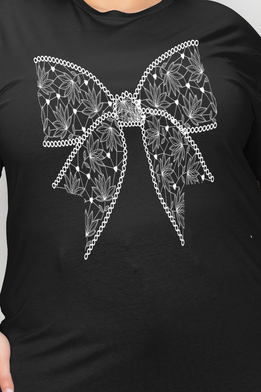 Simply Love Full Size Bow Tie Graphic T-Shirt