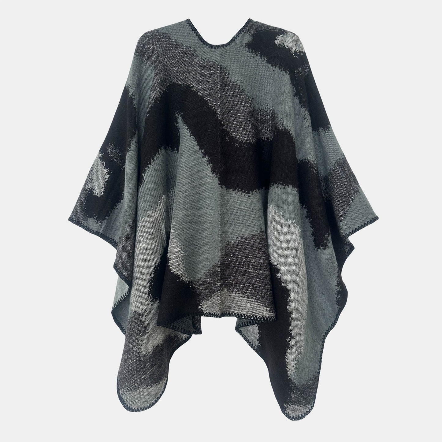 Double-Sided Jacquard Leopard Shawl