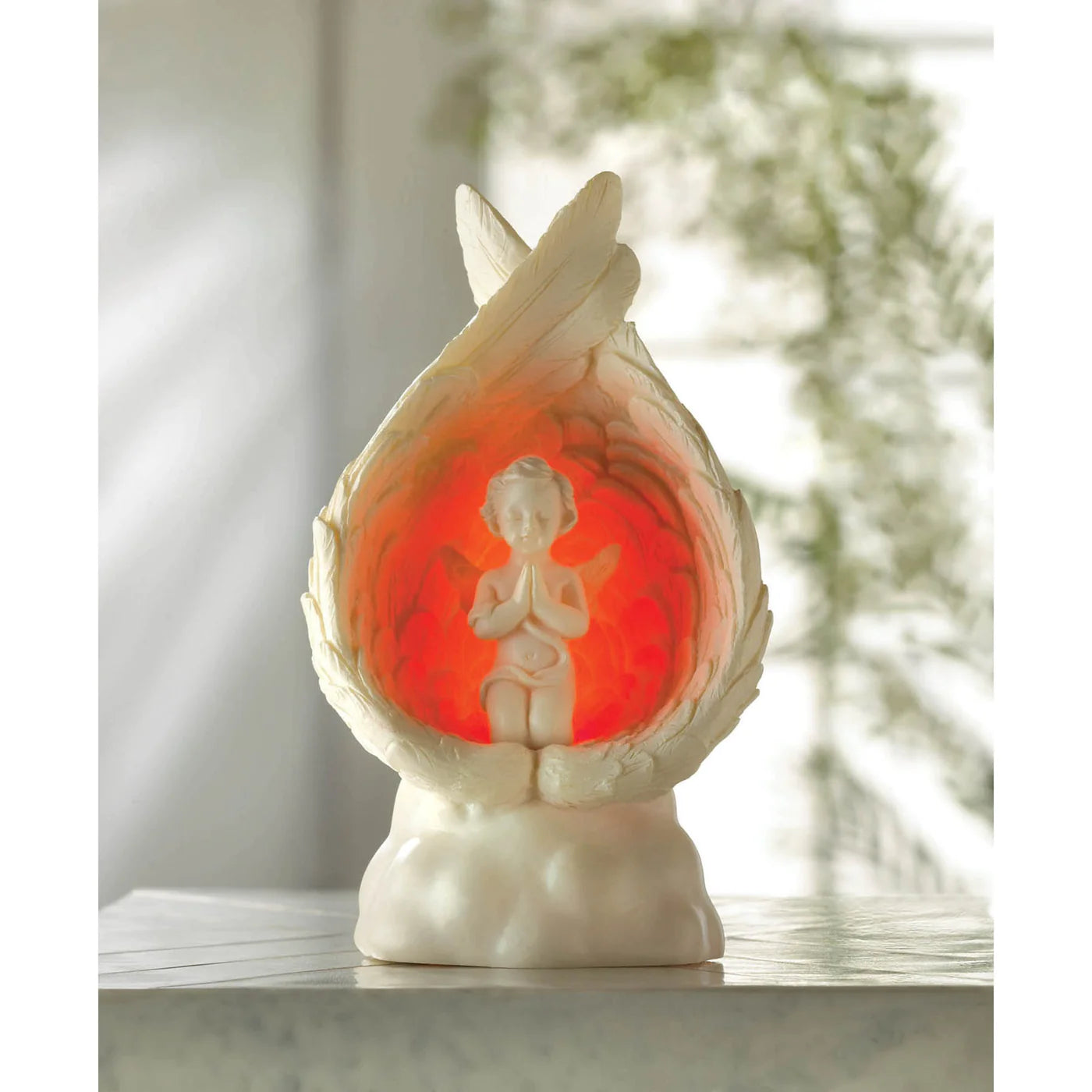 Light-Up Praying Angel Figurine Takes 3 Ag10 Batteries Not Included