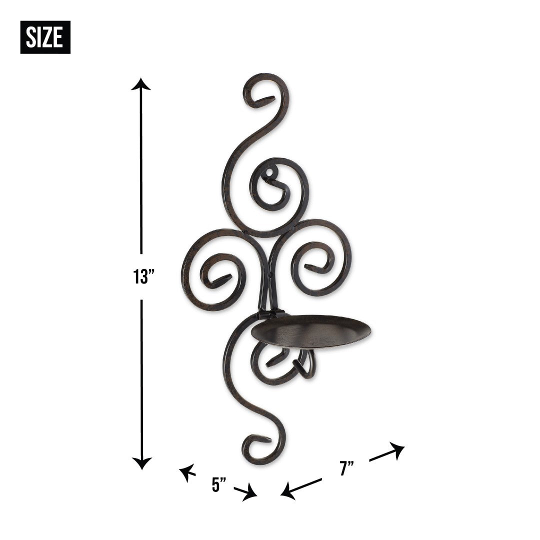 Scrollwork Candle Sconces