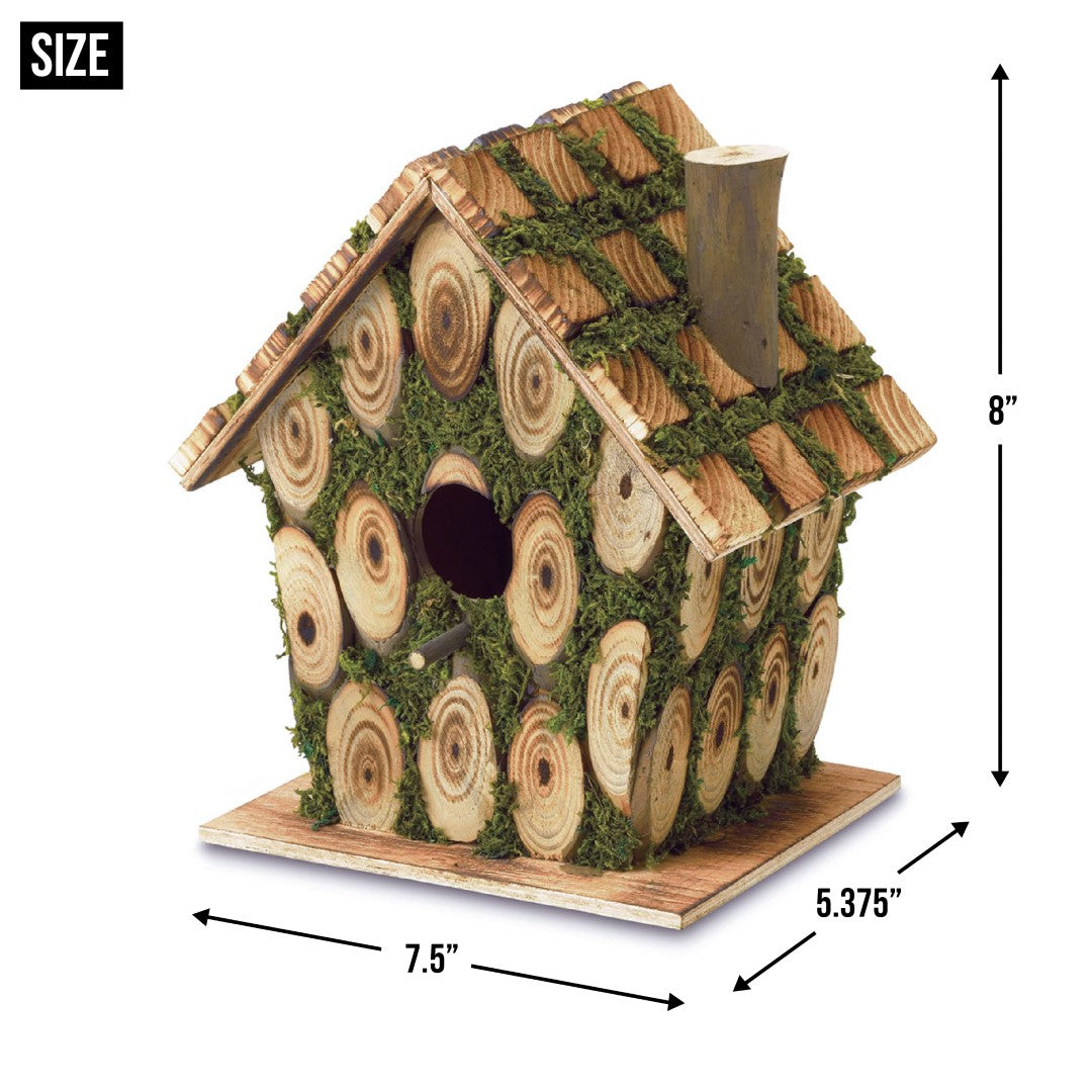 Moss-Edged Birdhouse