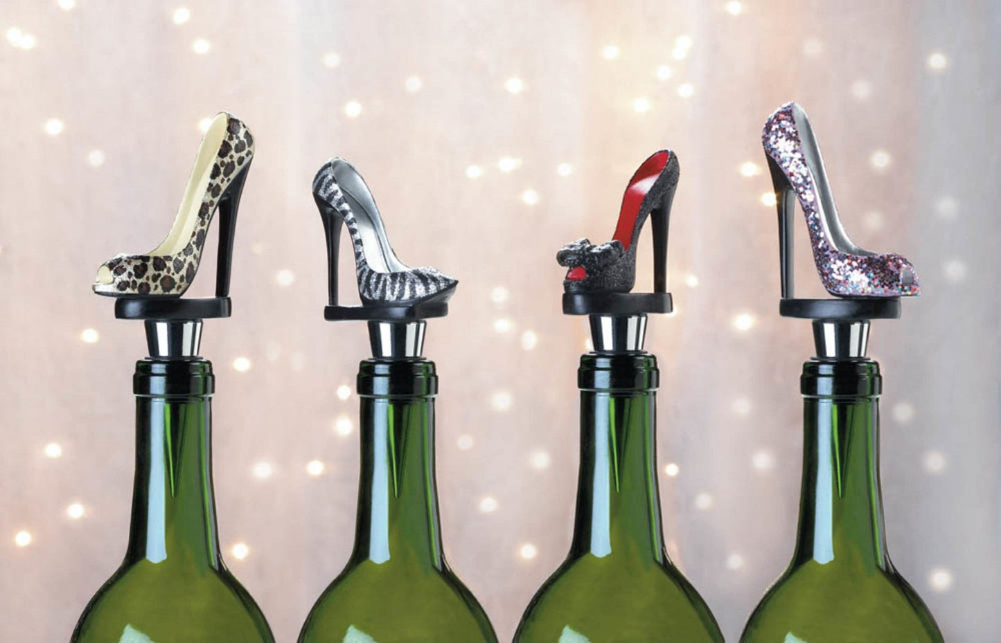 Glitter Shoe Bottle Stopper