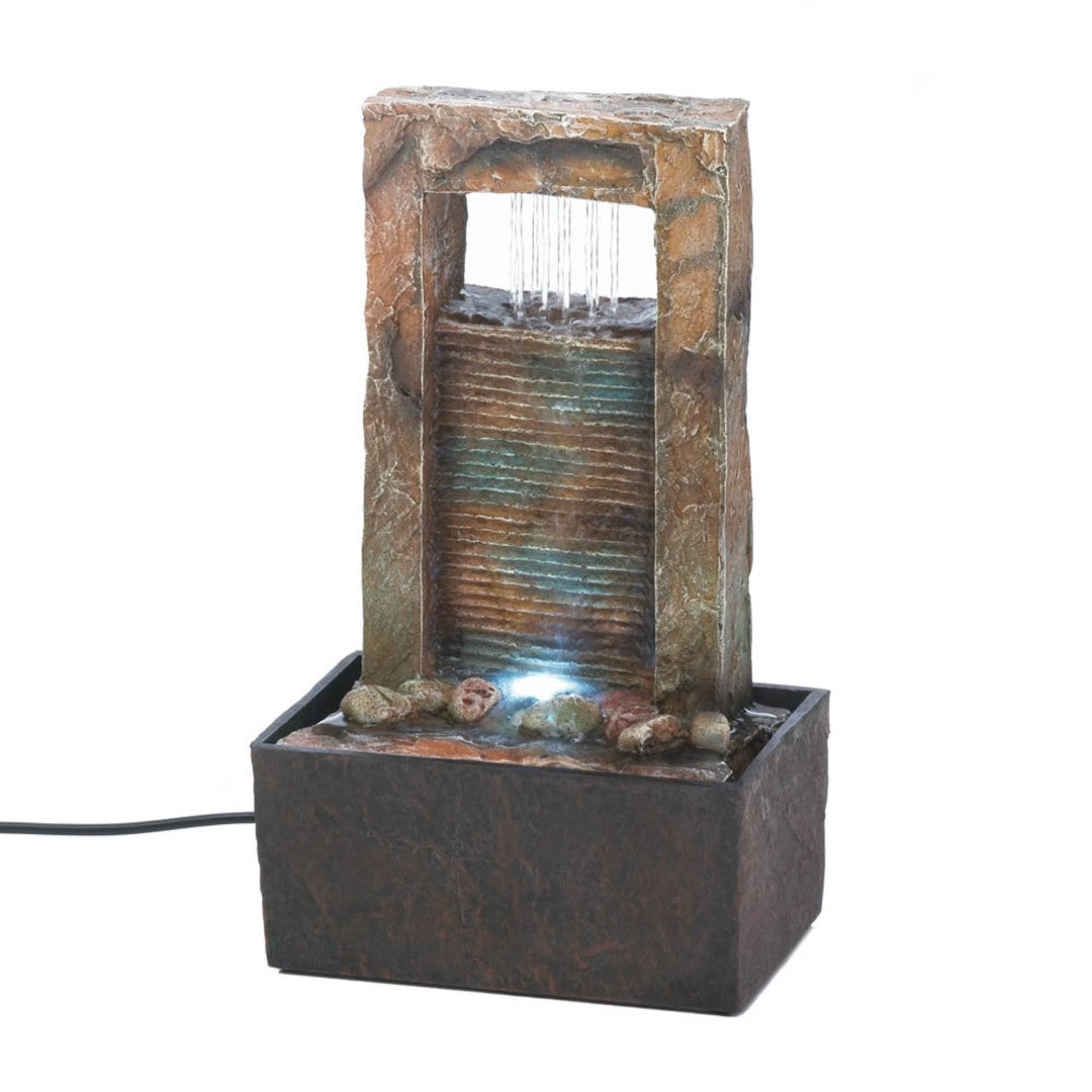 Cascading Water Tabletop Fountain (Incl. Pump)