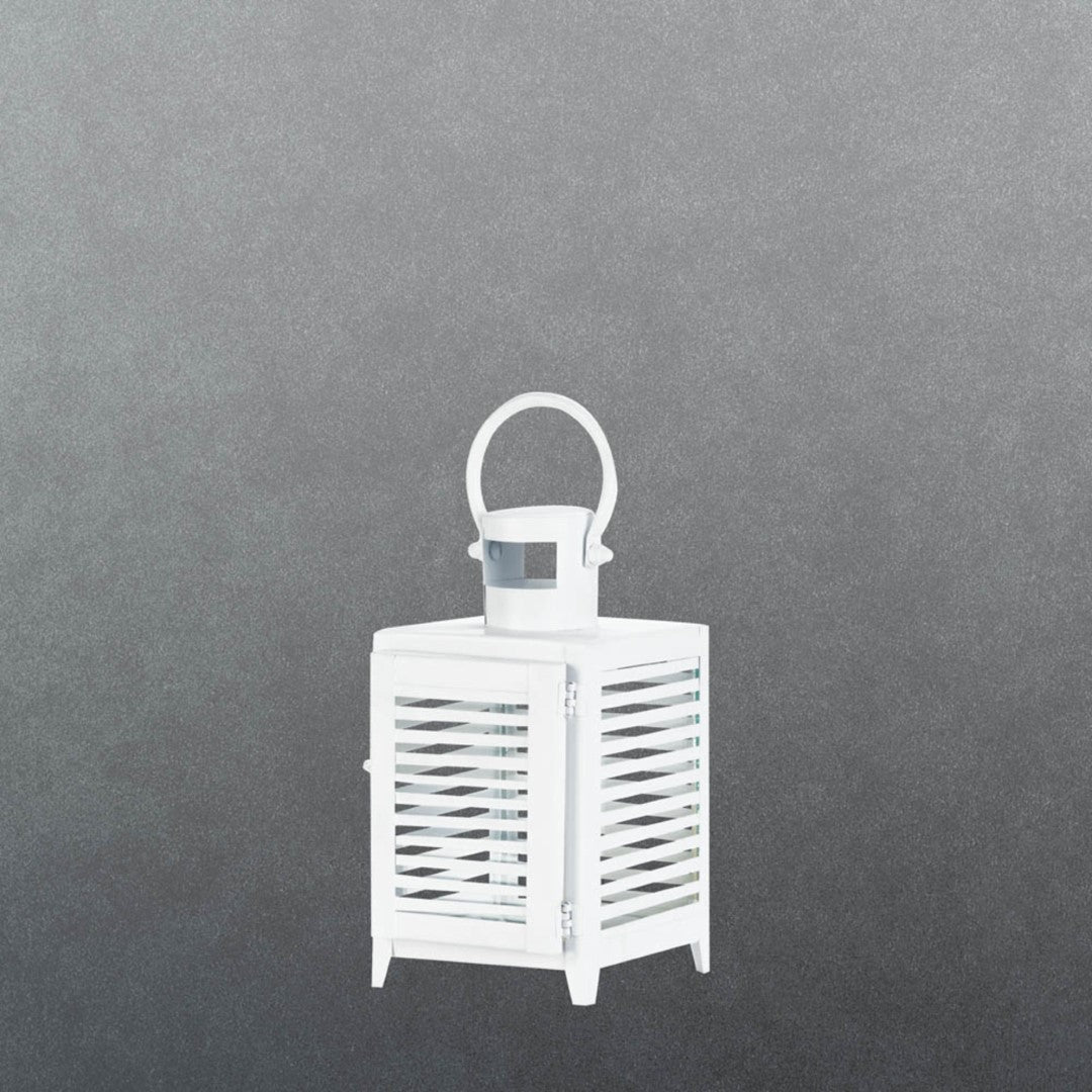 Small White Horizon Lantern