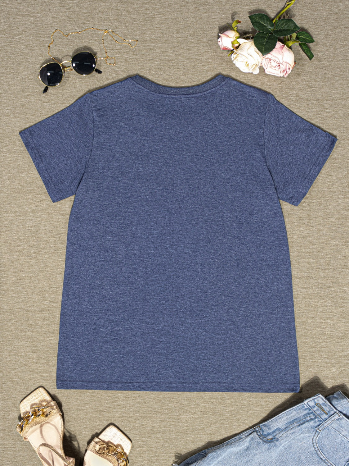 Round Neck Short Sleeve T-Shirt