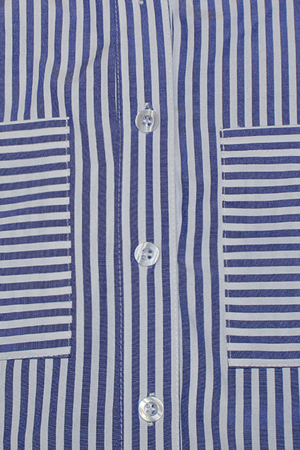 Striped Pocketed Button Up Shirt