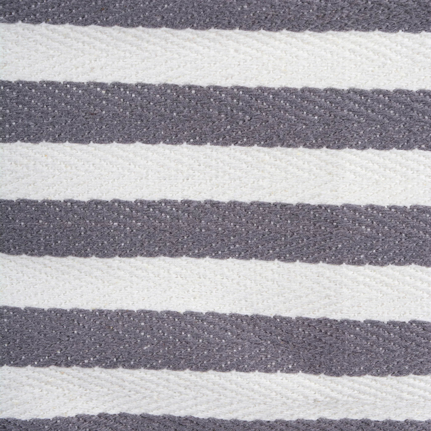 Pe Coated Herringbone Woven Cotton Laundry Bin Stripe Gray Rectangle Medium 14X9X8 Set/2 