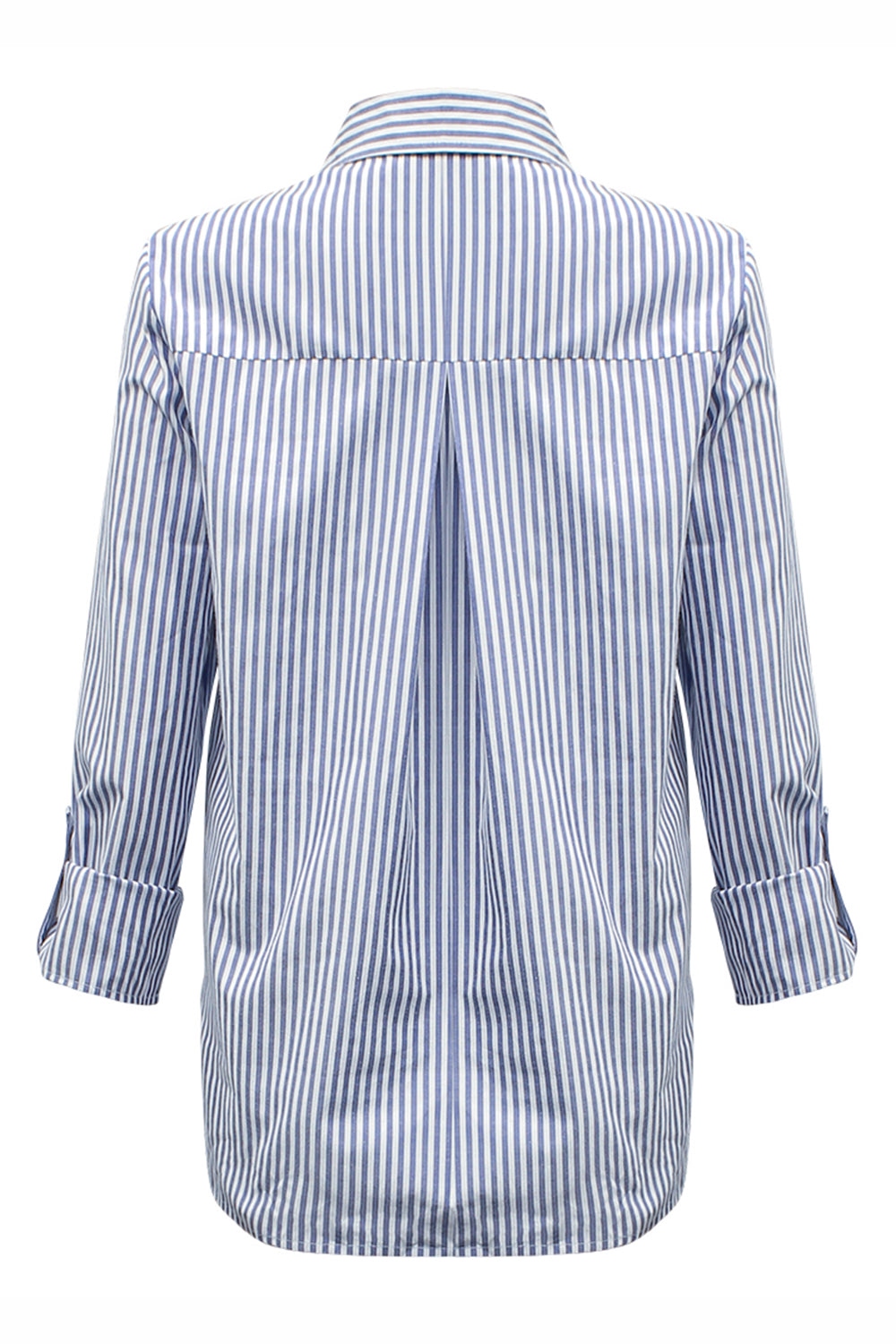 Striped Pocketed Button Up Shirt