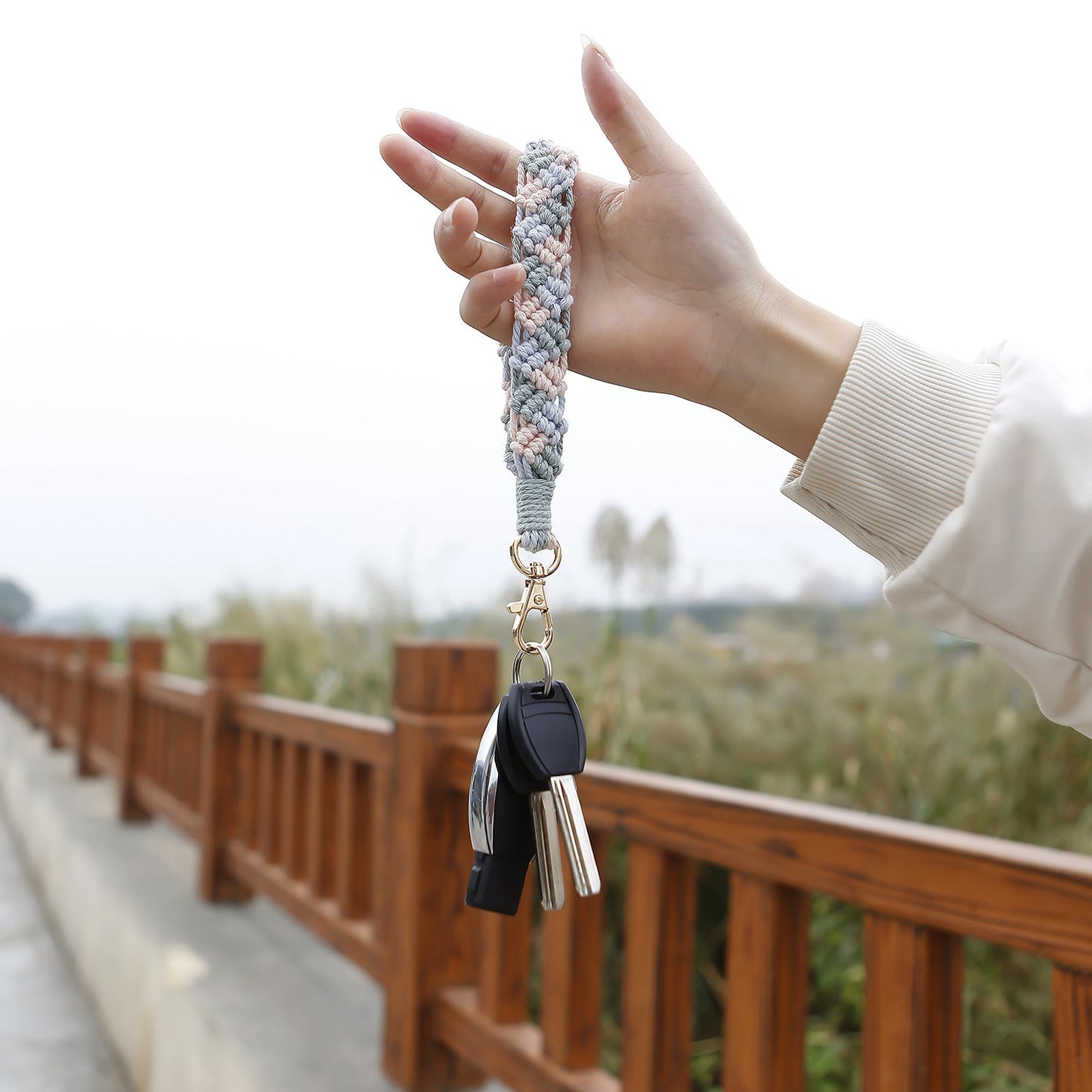 Handmade Cotton Cord Key Chain