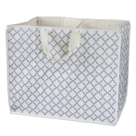 Polyester Storage Lattice Gray Rectangle All Purpose 21X13.7X17 