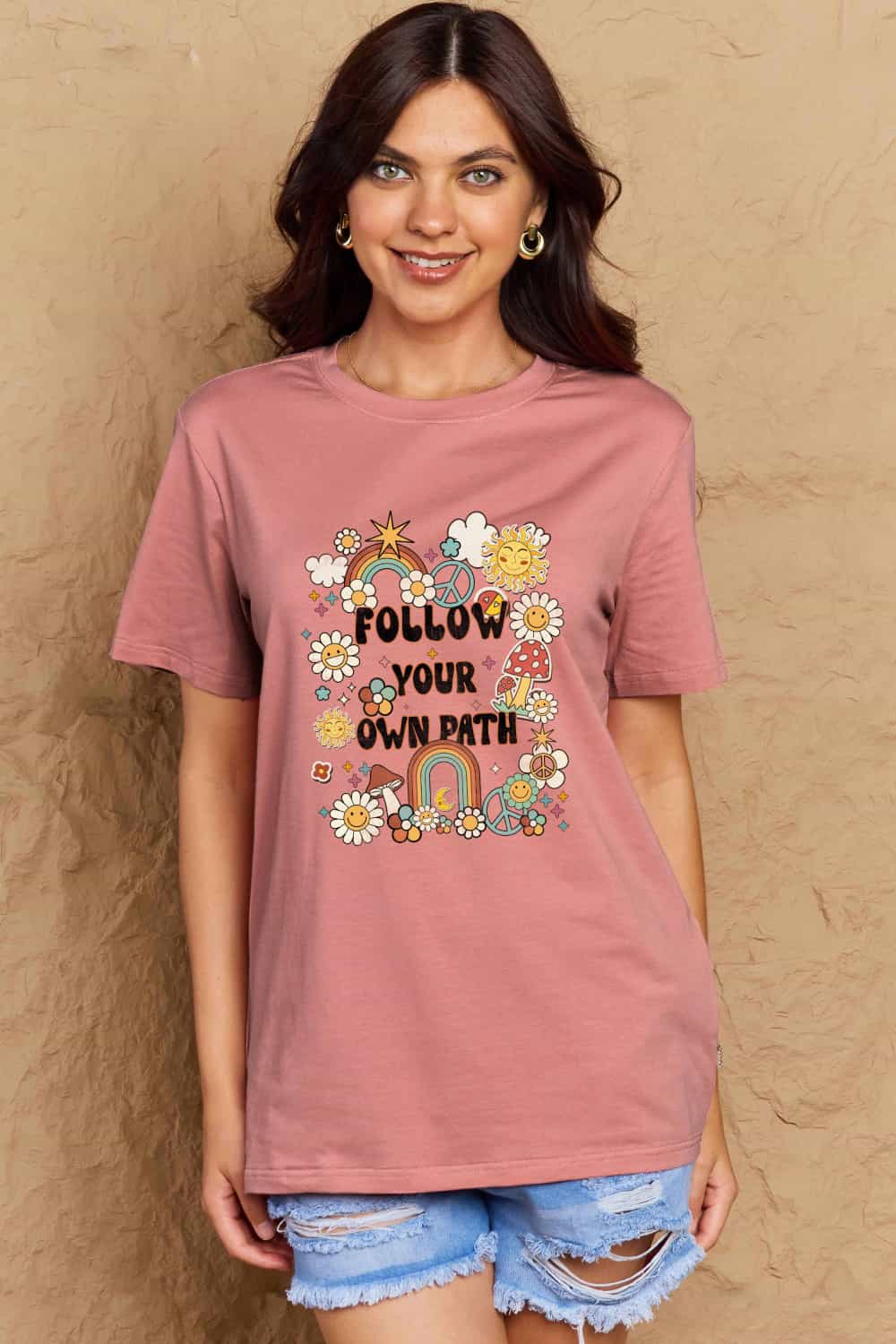 Simply Love Full Size FOLLOW YOUR OWN PATH Graphic T-Shirt