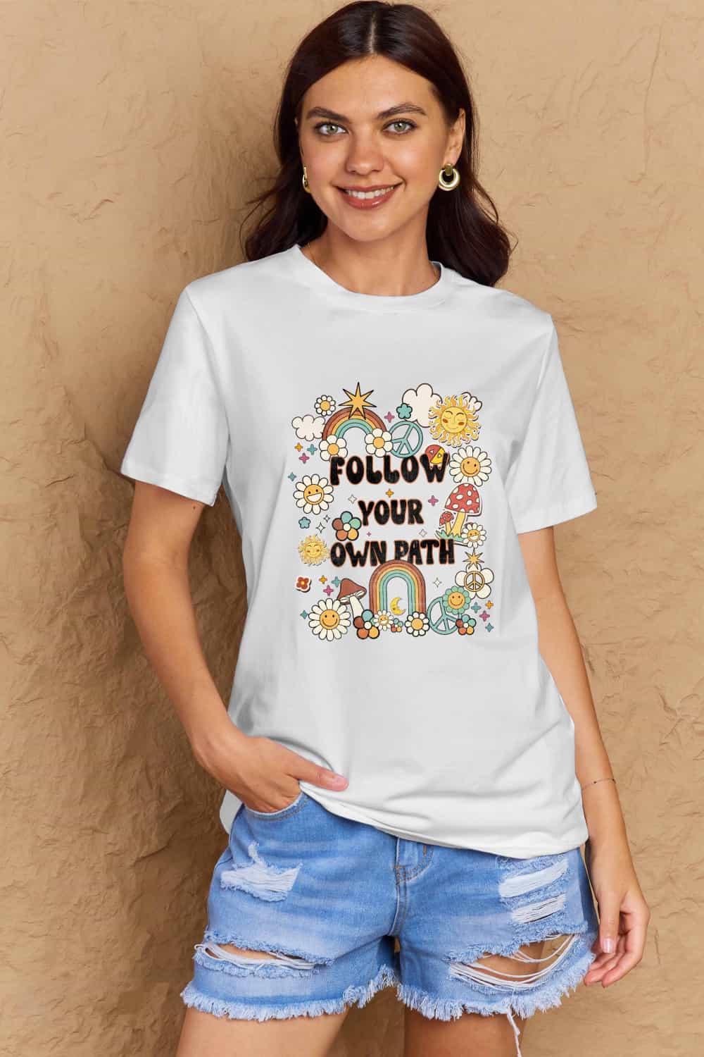 Simply Love Full Size FOLLOW YOUR OWN PATH Graphic T-Shirt