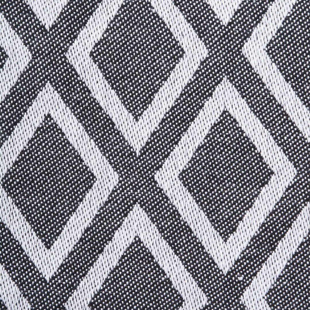 Black & White Diamond Table Runner 14X108 
