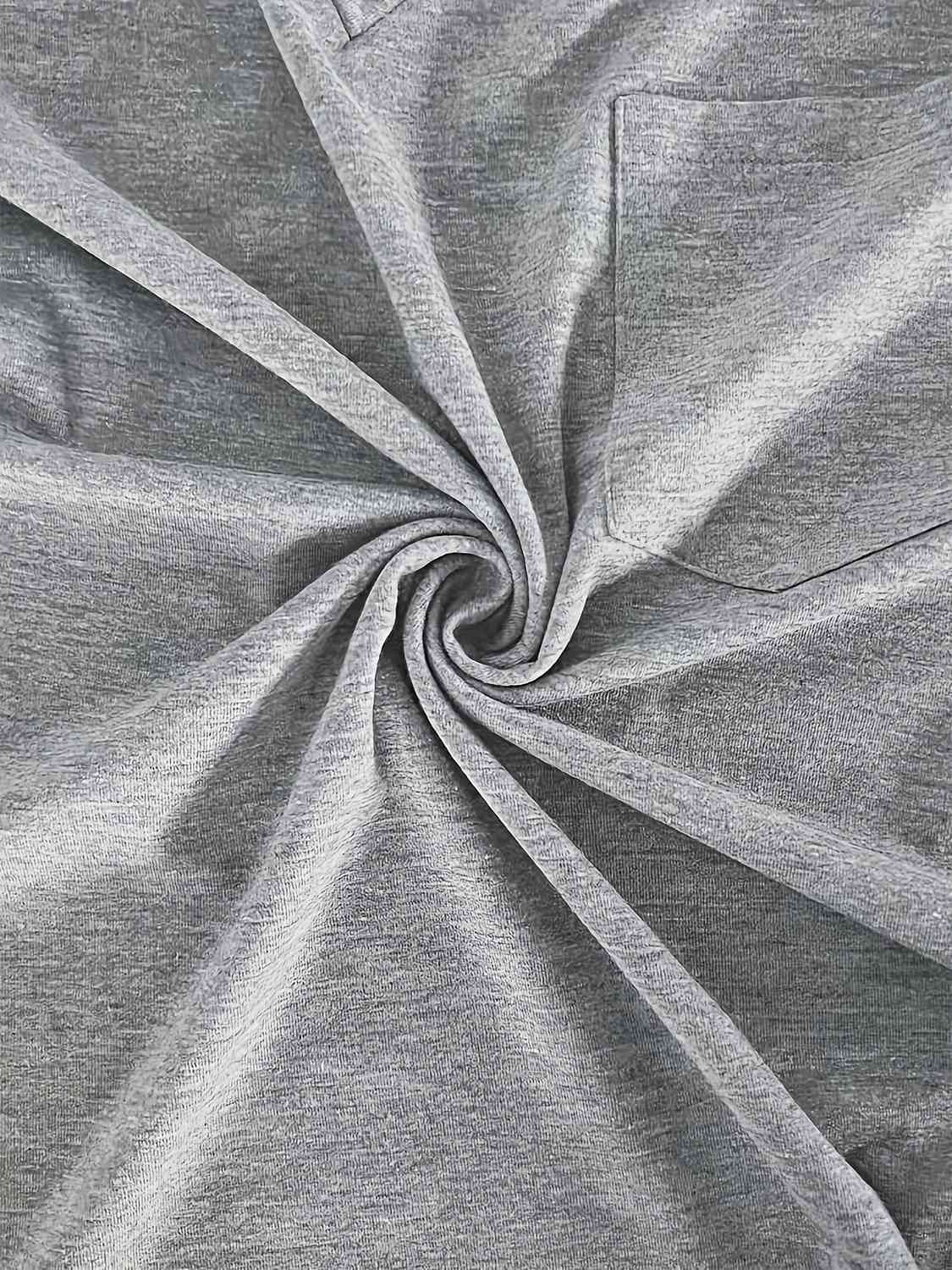 Decorative Button V-Neck T-Shirt