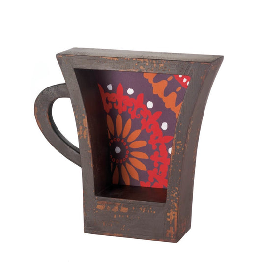 Dark Coffee Cup Shelf 