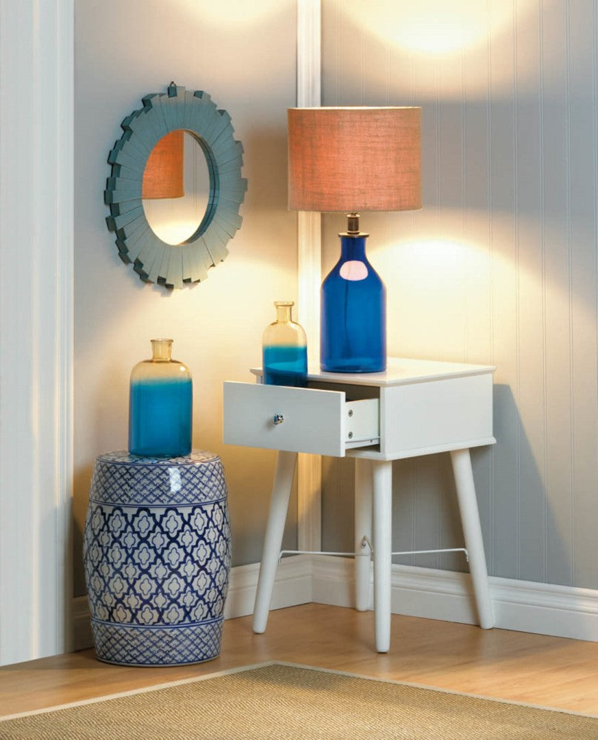 Blue And White Ceramic Decorative Stool 