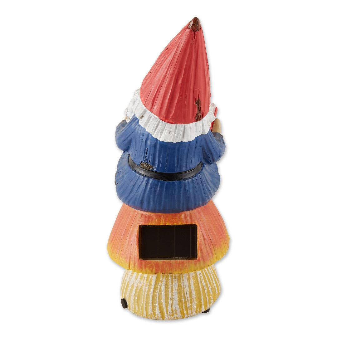 Bookworm Gnome Solar Statue 