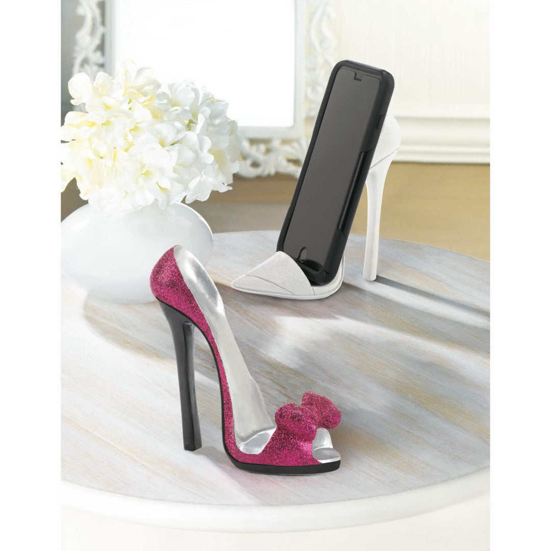 Dazzling White Shoe Phone Holder 