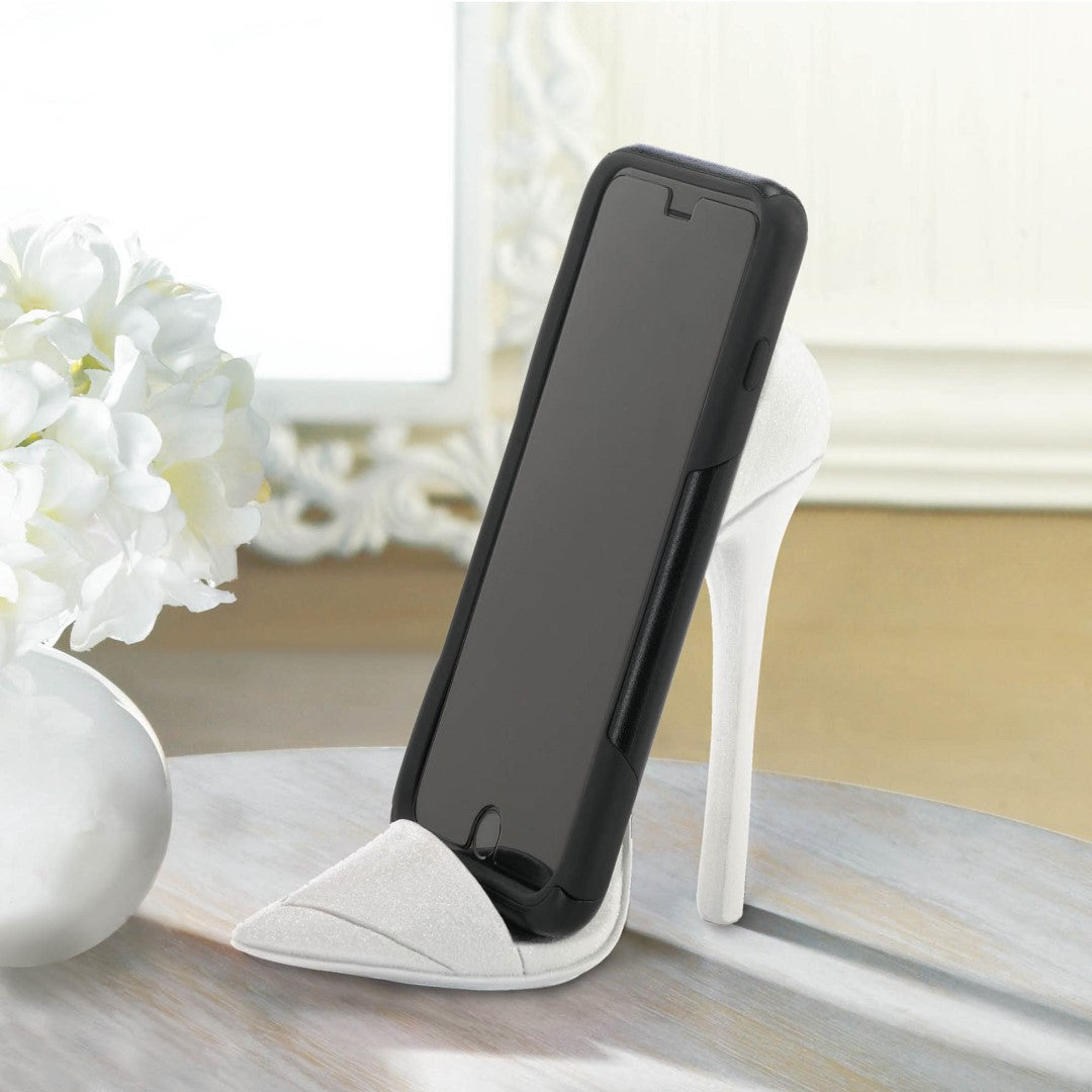 Dazzling White Shoe Phone Holder 