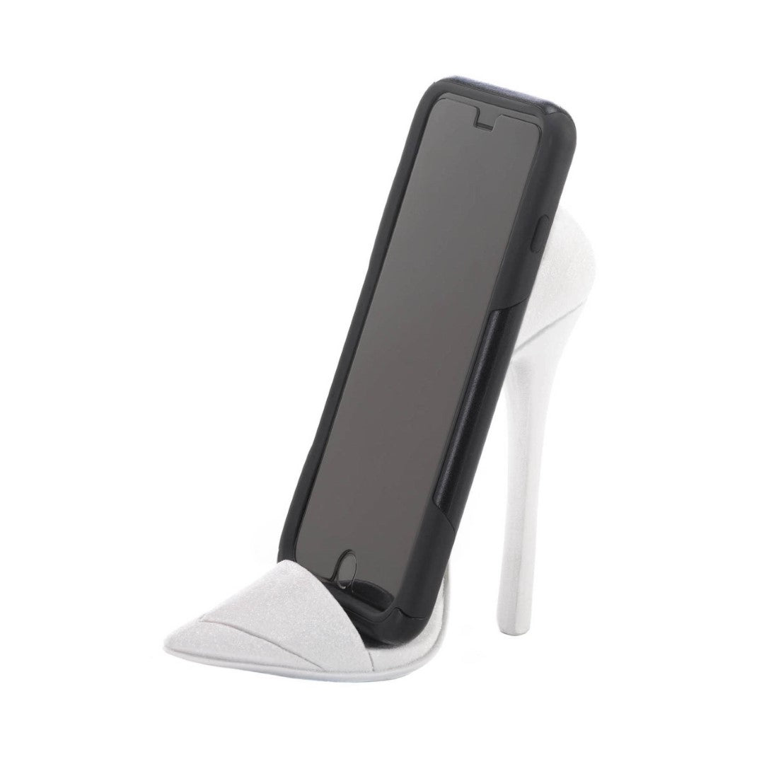 Dazzling White Shoe Phone Holder 