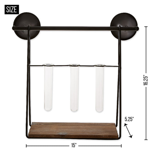 Wall Shelf With Vases 