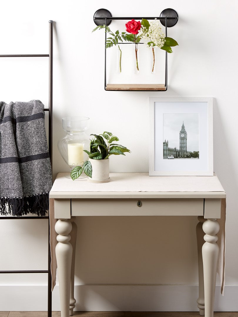 Wall Shelf With Vases 