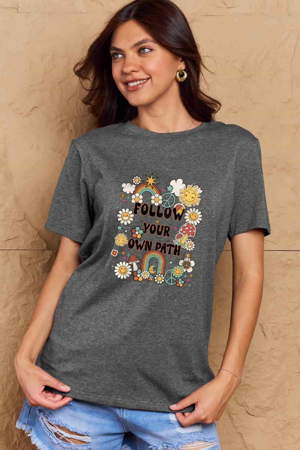 Simply Love Full Size FOLLOW YOUR OWN PATH Graphic T-Shirt