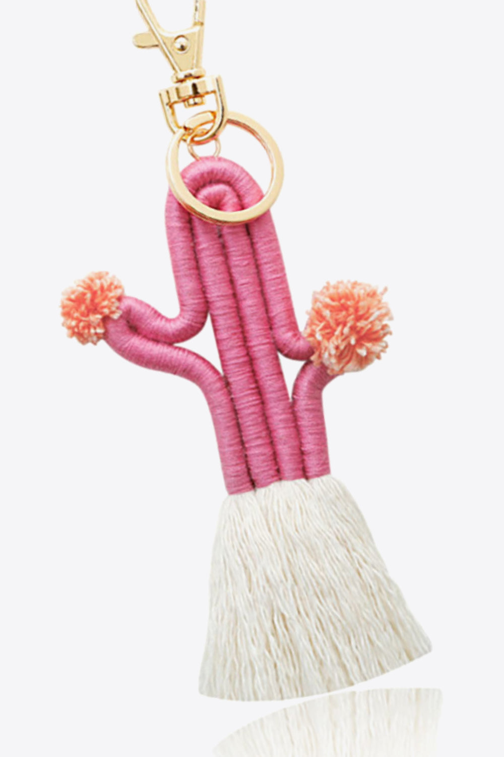 Cactus Keychain with Fringe